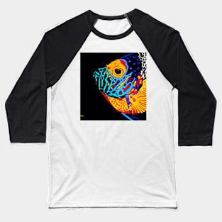 Angel Fish Swimming in the Deep Baseball T-Shirt